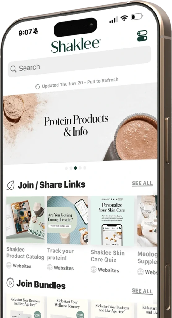 Shaklee business on your phone